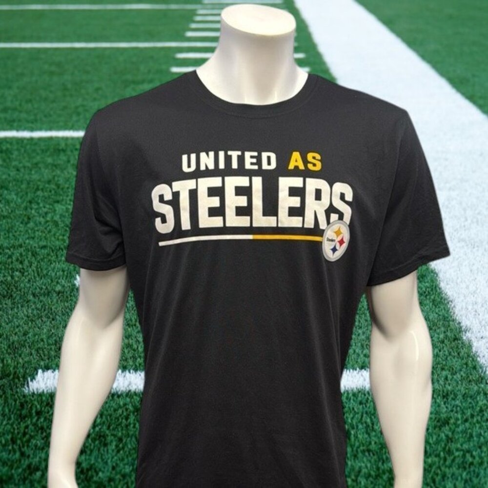Nike Dri-Fit Pittsburgh Steelers "United As Steelers" Black Graphic T-Shirt XL